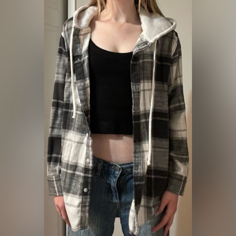 Flannel with a hoodie